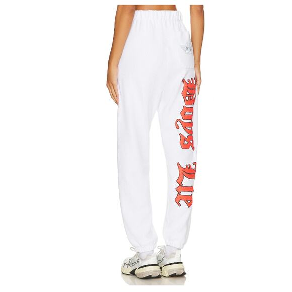 (XS) NWOT $105 Boy's Lie Straight Flush Sweatpants White - Picture 2 of 8